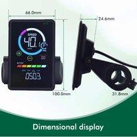 UART2 24V-60V M7C-2 E-bike LCD Colorful Display Meter SM/Waterproof Connection Plug Electric Bicycle Display With USB UART