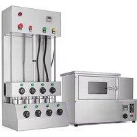 Size Customized Pizza Cone Molding Machine Rotary Pizza Cone Oven Pizza Cone Warmer Showcase With Production Line