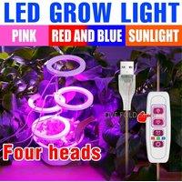 LED Grow Light Full Spectrum Phytolamp Indoor Plant Lamp Hydroponics Flower Seeds Cultivation Growing Light With Timing Function