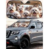 150*70CM Car Sunshade Front Window Fox friends joy ride Protection Shield Car Sun Visor Heat Protector Car Interior Accessories