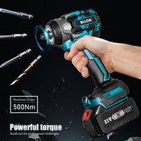 Large Torque Electric Driver Lithium Rechargeable Electric Wrench Brushless Cordless Air Cannon Auto Repair Power Tools