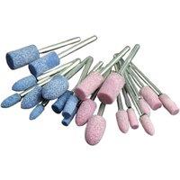 10Pcs 3mm Handle Flint Grinding Wheel Grinding Head Blue/Pink Polishing Head Flint Pneumatic Electric Tool Accessories