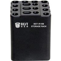 16 Holes Storage Organizer Box Desktop Storage Rack Toolbox for Screwdriver Tweezers Graver Soldering Tips