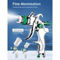 Gravity Type Auto Paint Spray Gun Handheld Mini Paint Spray Gun High Atomization Top Coat Spray Gun Sandblasting Gun