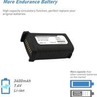 Replacement Battery 3400mAh for Symbol,MC909,MC9060-K,MC9050, MC9000-K,21-61261-01,21-65587-02,82-111734-01,21-65587-03