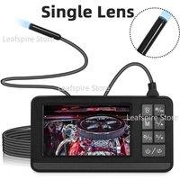 Single Lens Industrial Endoscope Inspection Camera with Screen IP67 Waterproof Snake 1080P Handheld Digital Video Borescope