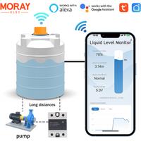 ME201C Tuya Smart Home Long Distance Check Water Usage Meter Wifi Wire Control Remote Tank Level Monitor Water Tank LevelSensor