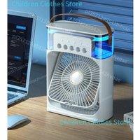 Portable Humidifier Fan AIr Conditioner Household Small Air Cooler Hydrocooling Portable Air Adjustment for Office 3 Speed Fan