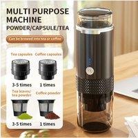 Coffee Maker Electric Capsule Grinding Coffee Brewer Portable Maker Suitable for Ground Coffee and Capsules