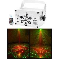 DJ Disco Stage Party Lights LED Sound Activated Laser Light 6 Holes UV Purple Lights RGB Flash Strobe Lights for KTV Bar Wedding