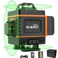 GZG 1 Set 4D 16 Lines Laser Level 360, Plastic Material, USB Charging, Non-portable Lase