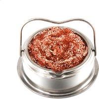 Universal Cleaning Steel Wire With Base Holder Nozzle Tip Clean Dross Cleaning Copper Wire Ball Tin Remove Steel Box