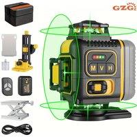 High Quality1 Set GZG Laser Level 4x360 Self Leveling 16 Lines Green Beam 4D Cross Professional Line Laser Tool Pulse Mode