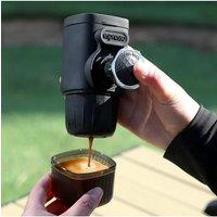 2025 Outdoor Portable Hand Pressed Coffee Machine Camping Field Capsule Coffee Powder Home Travel Small Espresso Machine