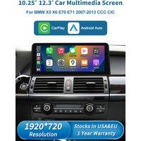 Road Top 1920*720 Touch Screen Wireless Carplay Android Auto For BMW X5 E70 X6 E71 2007-2013 CCC CIC Car Multimedia Display