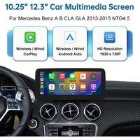 Wireless Carplay Android Auto Car Multimedia Display For Mercedes-Benz A B CLA GLA W176 W463 W246 2013-2015 NTG4.5 Touch Screen