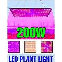 200W LED Quantum Board Grow Light Full Spectrum Plant Lamp Greenhouse Tent Vegetable Interior Potted Flower Cultivation Lighting