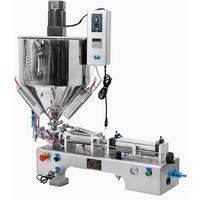 Customized single head paste filling machine with luxury type heating tank and mixing system