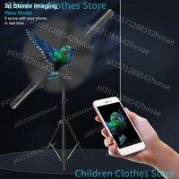 42cm 224LED Holographic Projector WiFi Lamp Beads Upload Holographic 3D Advertising Light Imaging Hologram Player Logo Display