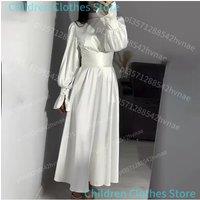 Lotus Sleeve Dress for Women Casual Slim-fit Dress with Belted Waist Abaya Dubai Luxury Turkey Islam Muslim Dress Women Kaftan