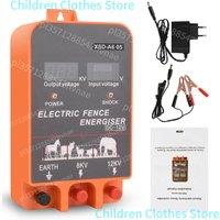 20/10/5KM Pulse Controller Electric Shepherd Fence Charger LCD Display Energizer for Farm Cows Cattle Horse Goat Deer Tool