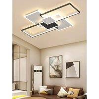 Modern Geometric LED Ceiling Light,Acrylic Shade,Remote - Control, for Living Room & Bedroom