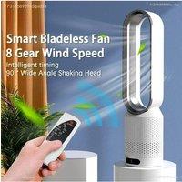 2025 Air Purification Circulation Bladeless Ultra-Quiet Dormitory Desk Floor Electric Fan Tower Bladeless