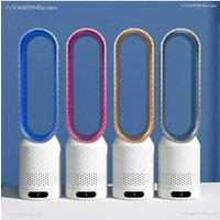 New Bladeless Fan Electric Cooling Air Tower Fans With Remote Control Intelligent Low Noise 16 Inch Stand Floor Dropship
