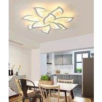 Modern LED Ceiling Light with Remote Control,Flower - Shaped Dimmable Chandelier for Bedroom,Adjustable Color Temperature
