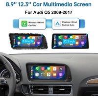 Linux Touch Screen Car Multimedia Display For Audi Q5 2009-2017 With Wireless CarPlay Android Auto Airplay Autolink Functions
