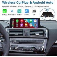 RoadTop Wireless CarPlay Android Auto For BMW 1 2 Series F20 F21 F22 F23 F45 2012-2020 NBT EVO with Mirror Link AirPlay Function