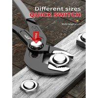 Water Pump Pliers Quick-Release Plumbing Pliers Pipe Wrench Adjustable Water Pipe Clamp Pliers Household Hand Tools Multi-functi