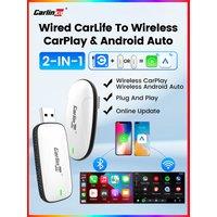 CarlinKit Baidu Carlife to Wireless CarPlay & Android Auto Adapter WiFi Bluetooth Auto-connect Easy to Use Smart Navigation Box