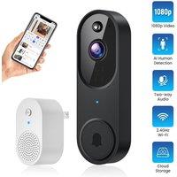 1080P Wireless Video Doorbell Camera WiFi Smart Door Bell Smart Home Security Motion Detect Night Vision Intercom Doorbell