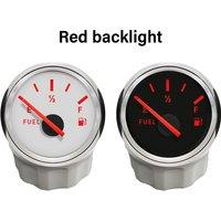 0-190ohm or 240-33ohm Input Signal Fuel Level Sensors 100 150 200 250 300 350 400 450mm 52mm Fuel Level Gauges Red Backlight
