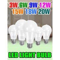 20W LED Light Bulb E27 Lamp E14 Chandeliers AC 220V Energy Saving Lighting Cold/Warm White For Home Bedroom 3W 6W 9W 12W 15W 18W