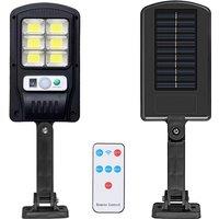 Solar Powered Motion Sensor Wall Light with Remote Control,suitable for exterior walls, fences, terraces, courtyards, gardens
