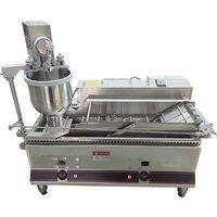 Automatic Double-Row Donut Making Machine Gas Electric Assembly Line Fryer Sweets Forming Machine For Sale