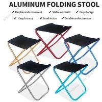 Portable Multifunctional Outdoor Picnic Camping Folding Chair Ultra Light Fishing Stool Travel Stool Fishing Accessories