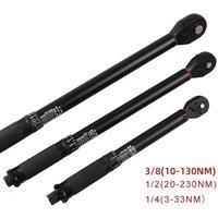 Torque Wrench 1/2'' 3/8'' 1/4'' Square Drive Preset Bicycle Torques Key Two-way Ratchet Car Bike Automotive Hand Tools