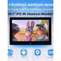 10.2 IPS Car Headrest Monitor Video Recorder GPS Tracker Android 10 WIFI/BT/HDMI/Airplay MP5 APP Monitor 2G+32GB ROM