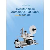 Manual Mineral Water Plastic Round Bottle Labeling Machine For Round Bottles Sticker Label Packing Machine