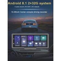 10.26 Inch 4 Cameras Car DVR Dash Cam Dashboard Rearview Mirror 4G WiFi HD Video Recorder Android 8.1 GPS Navigation Registrator