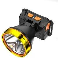 LED high-intensity head-mounted sensor-type headlamp charging headlamp for outdoor long-range illumination, camping,night fishin