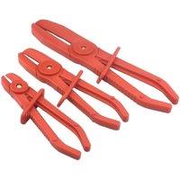 3Pcs/Set Nylon Hose Clamp Tool Brake Fuel Water Line Clamp Plier Hose Pinch Off Pliers for Brake Hose Fuel Hoses Flexible Hoses