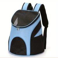Portable Mesh Cat Bag Breathable Dog Backpack Foldable Large Capacity Dog Bag,Large Capacity Breathable Dog Outdoor Backpack