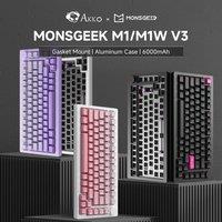 MonsGeek M1/M1W V3 Mechanical Keyboard/Barebone DIY Kit 75% 3/5 Pin Hot-swappable RGB Gasket Mount Aluminum Case Gaming Keyboard