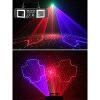 DJ Disco Party Light LED UV Light DMX Control Pattern Light LED Beams Light Sound Activated Strobe Projection Light HolidayDecor