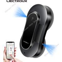 Liectroux YW810 Window Vacuum Robot Cleaner, Dual Ultrasonic Spray,Laser Sensor,Smart Home Glass Wall Washing,APP&Remote Control