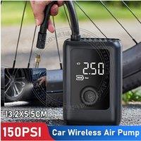 150PSI Electric Tire Pump With Light High Precision Rechargeable Bicycles Air Compressor LCD Display Car Bicycle Tyre Inflator